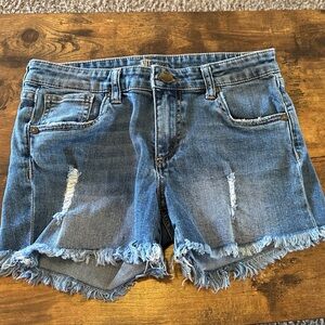 Kut from the Kloth Light Blue Distressed Denim Shorts